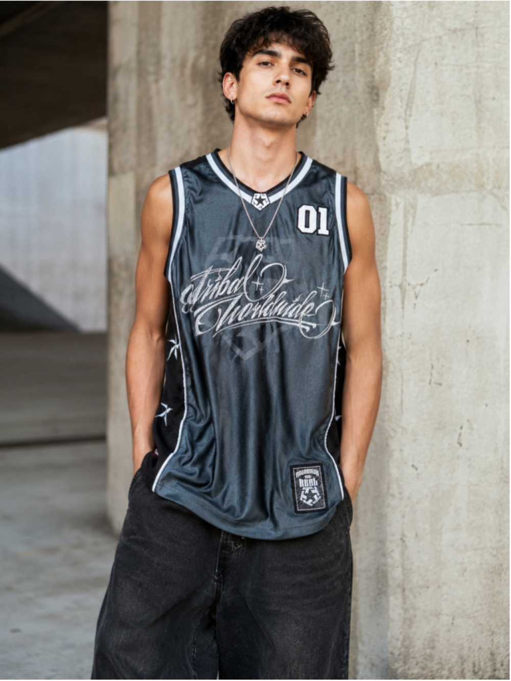 Rare Tribal Gear Jersey Men’s S Embroidered 01 Y2K Hip Hop Nu Metal Streetwear